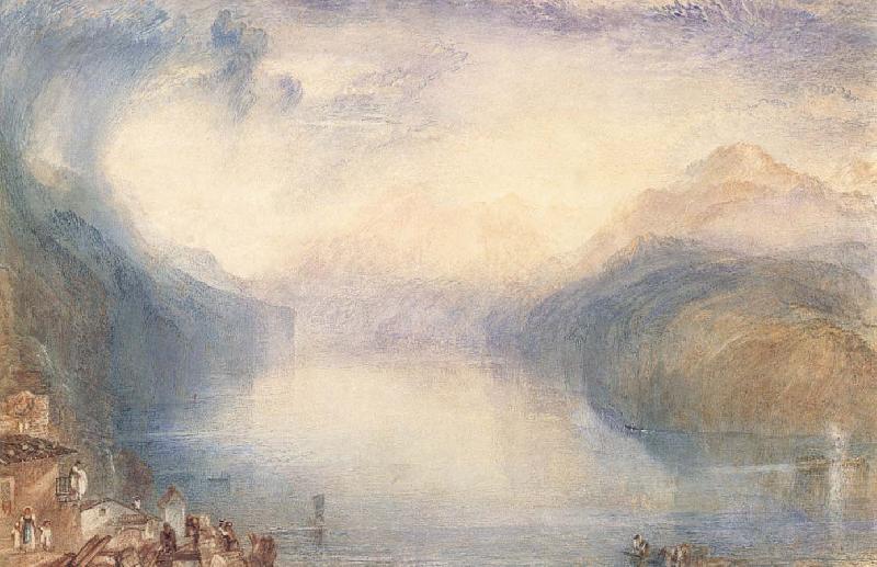 J.M.W. Turner The Bay of Uri from above Brunnen china oil painting image